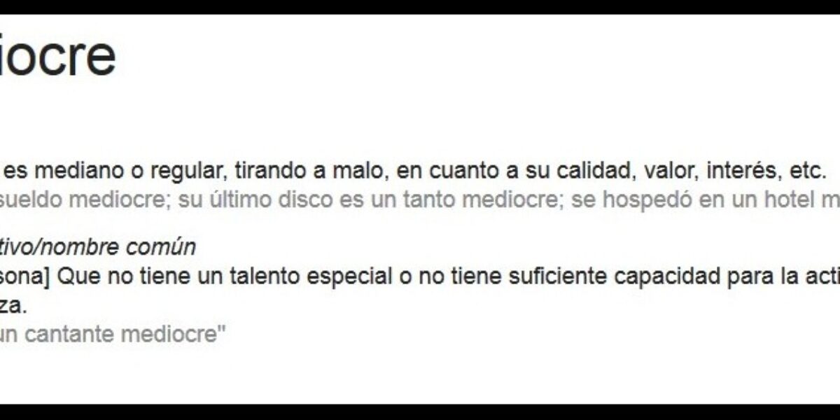 Gente Mediocre