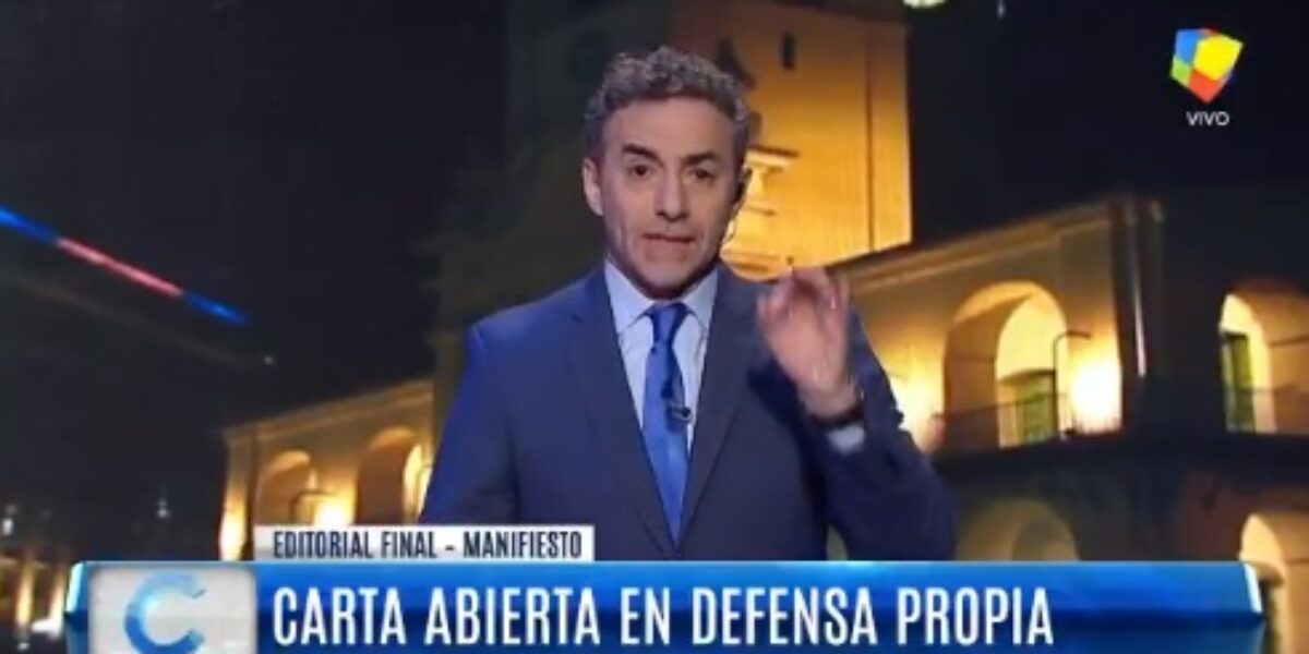 Majul presentó una carta abierta en defensa propia