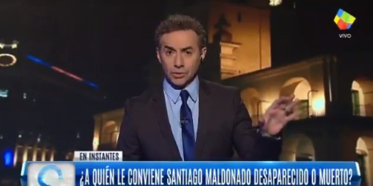 Editorial Luis Majul en La Cornisa sobre el caso Santiago Maldonado