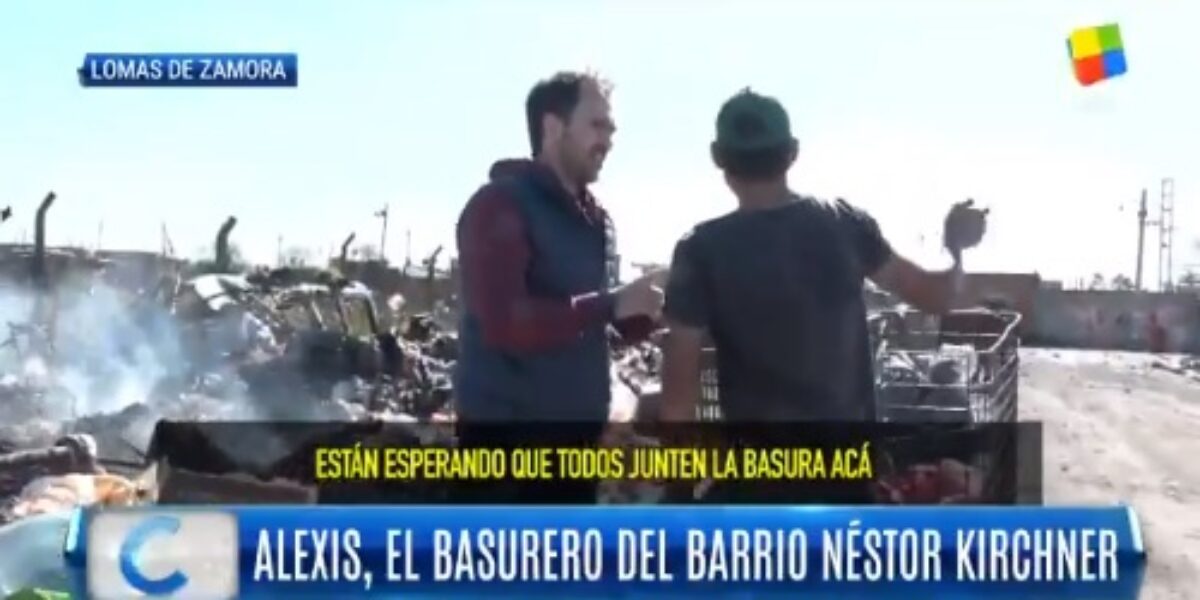 La historia de un joven que junta la basura y es sostén de hogar