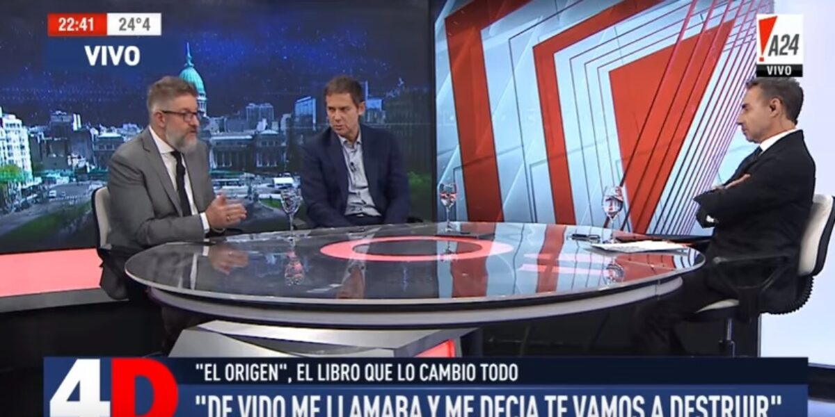 Eduardo Costa y Luis Novaresio con Majul en 4D