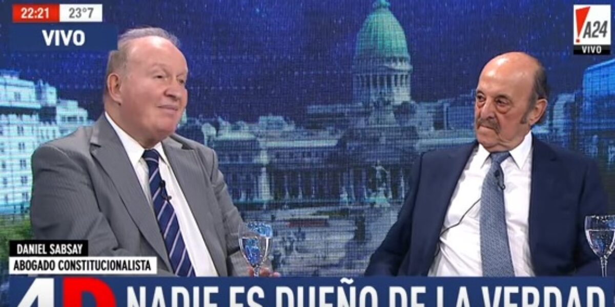 Julio Bárbaro y Daniel Sabsay en 4Días con Majul