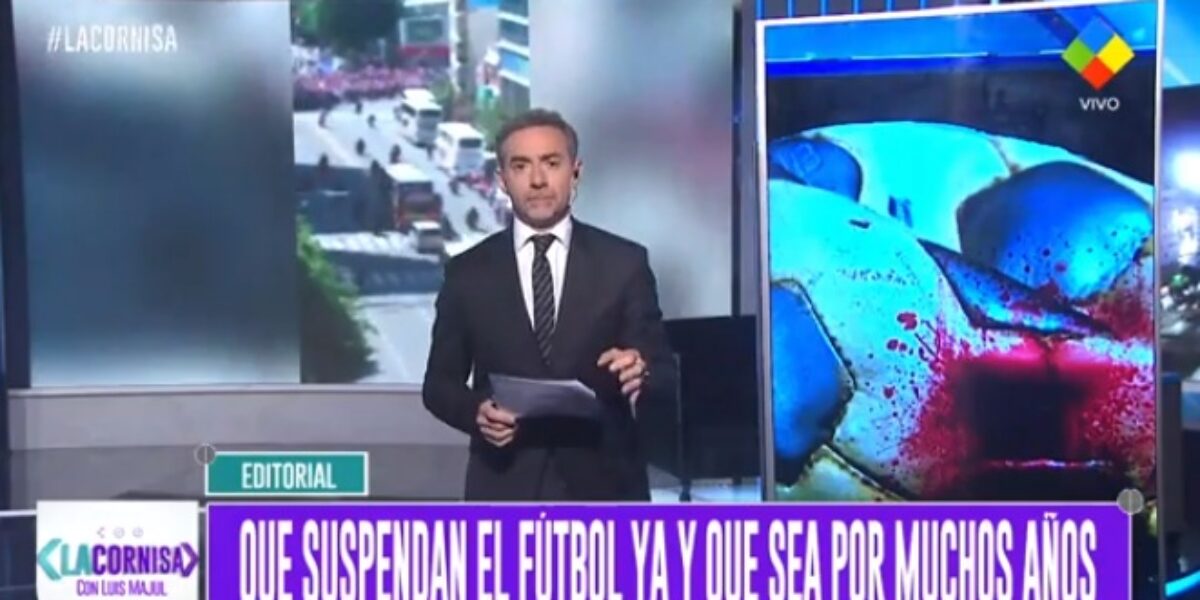 Editorial Majul en La Cornisa: “Que suspendan el fútbol y que sea por muchos años”