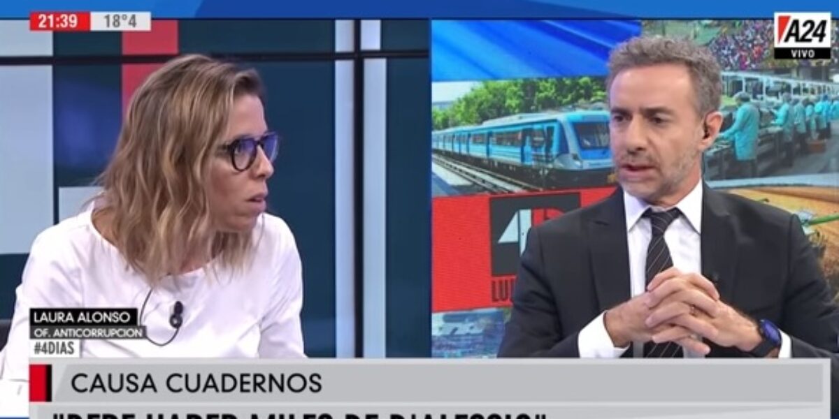 Alonso: “La causa de los cuadernos no se puede voltear por toda la prueba que existe”