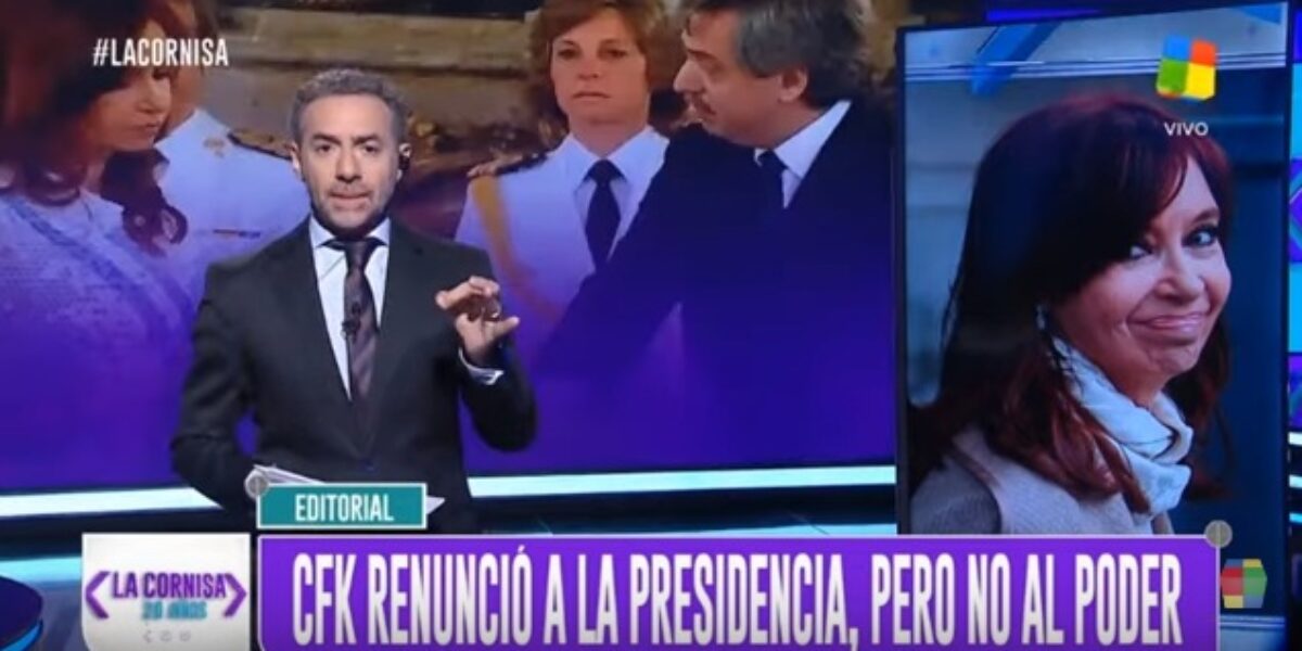 Editorial Majul en La Cornisa: “CFK renuncia a la presidencia, pero no al poder”