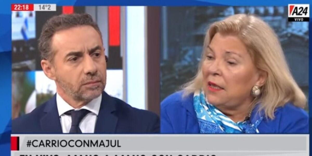 Carrió con Majul en A24