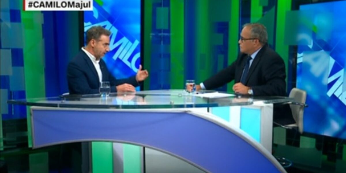 Majul entrevistado por Camilo en la CNN en español