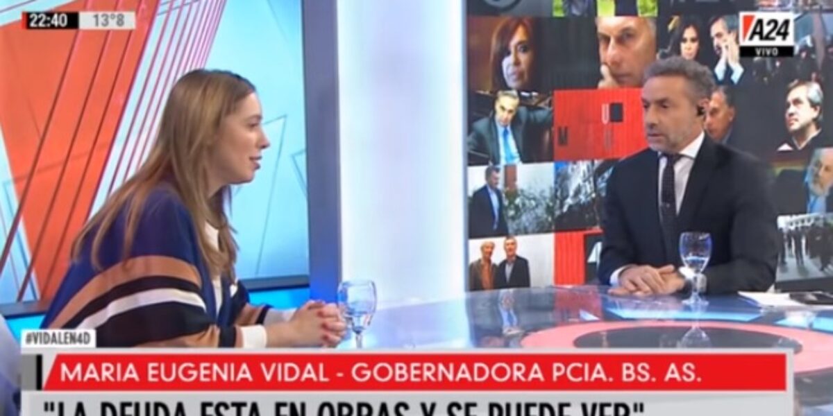 María Eugenia Vidal en 4Días con Luis Majul
