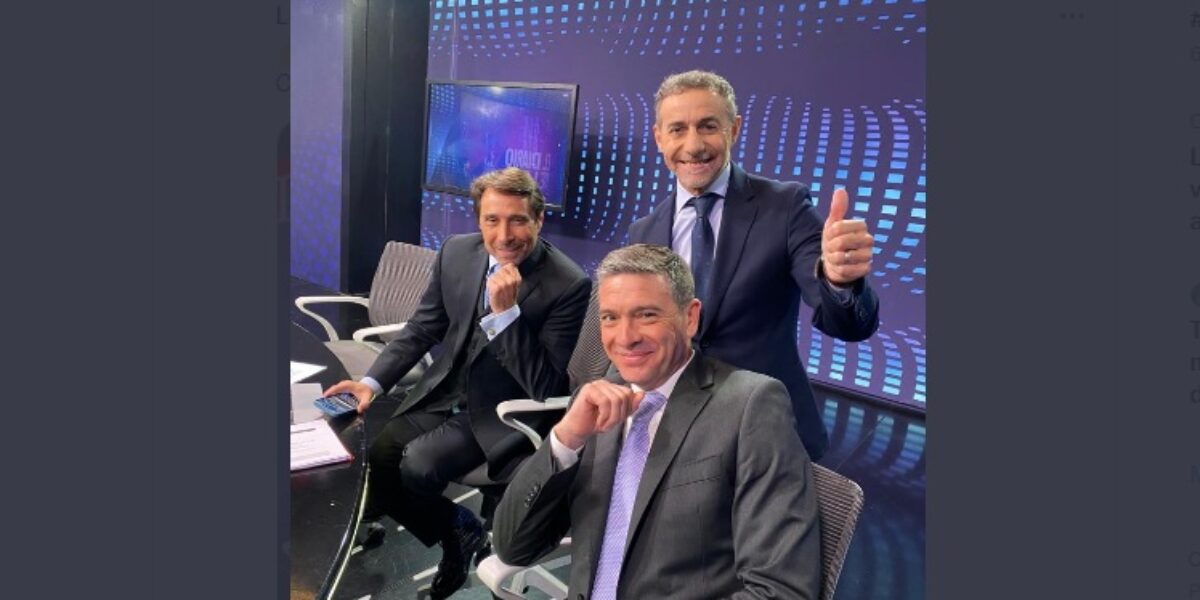 La economista Marina Dal Poggetto con Majul en +Voces