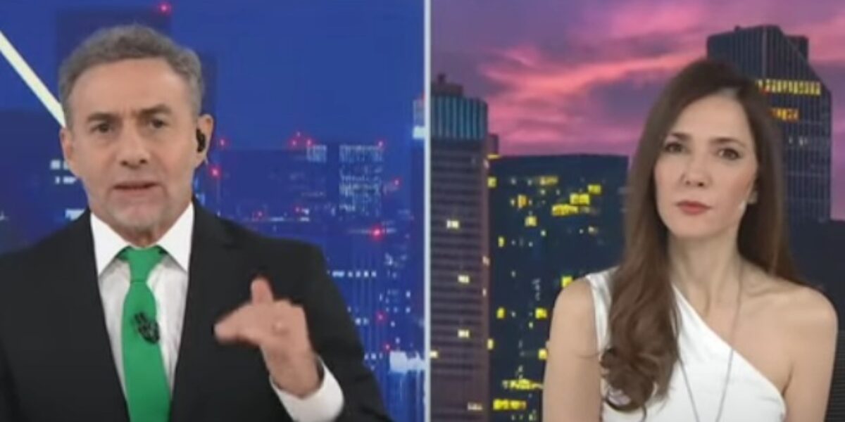 Luis Majul y Cristina Pérez en el pase nocturno de LN+